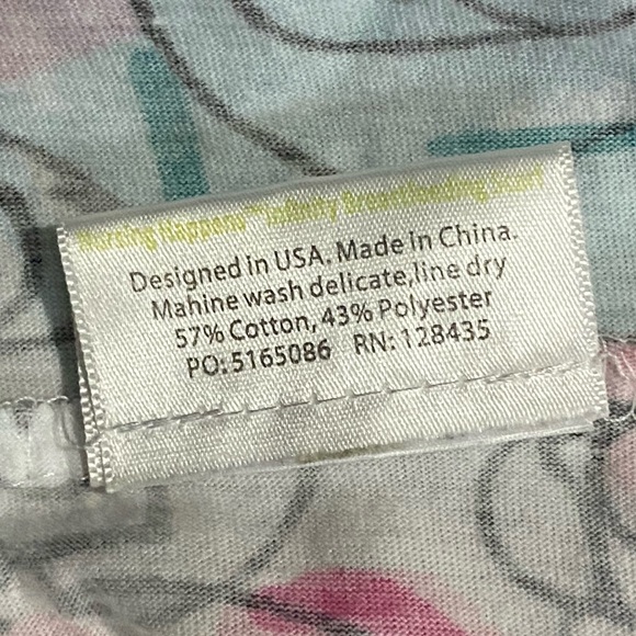 Itzy Ritzy's Nursing Happens Multi Colored Floral Sketch Infinity Nursing Scarf - Picture 8 of 8